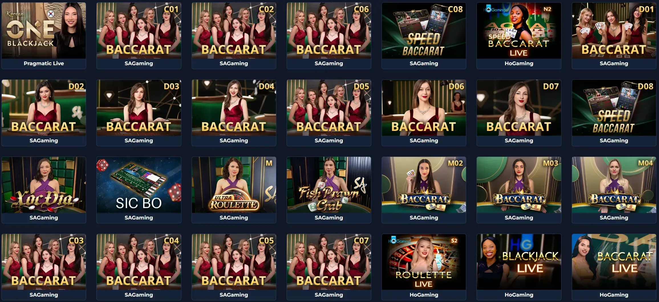 Vibespins Live Casino overzicht